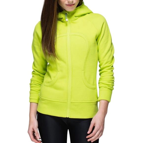 Lululemon Scuba Hoodie II Cotton Fleece Lined Slim Ribbed Panel Antidote 4 - Picture 1 of 5
